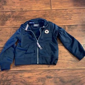 1-2yr Converse jacket. Track suit style. Navy w/ red/white/blue stripes